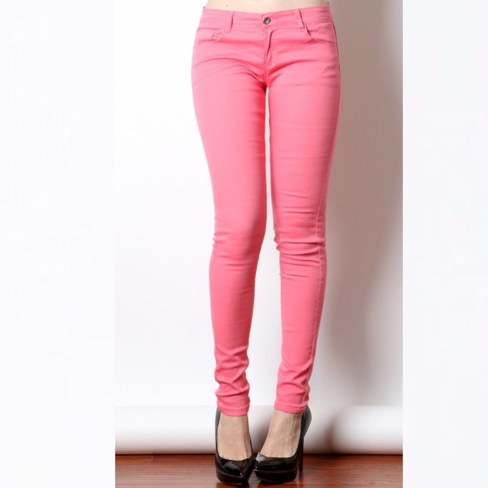 Jeggings Cotton‎ Twill (Bright ☀️ Coral)